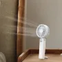 2000mAh USB Mini Fan Double Blade 180° Adjustable Handheld Fan Dual Motor 4 Wind Speed Foldable Neck Hanging Small Fan