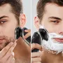 [US Direct] MOOSOO S8 Shaver All-round Floating Head Shaver Waterproof Rechargeable Men's Electric Shaver Hair Clipper for Wet/Dry Use