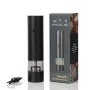 Electric Grinder USB Charging Electric Pepper Grinder Black Peppercorns Sea Salt Grinder Adjustable Coarseness Large Capacity Automatic Spice Grinder Kitchen Cooking Tool