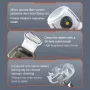 600pa Creative Mini Desktop Vacuum Cleaner Rocket Space Capsule Portable Handheld Cleaner USB Rechargeable for Desk Soft Car Cleaning