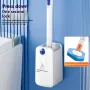 Automatic Chuck Open Cover Disposable Toilet Brush Household 360° Angle Wall Hanging With Cleaning Tablets Toilet Cleaner