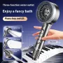 Bathroom Booster Shower Head Bath Filter Shower Head Airin Booster Hand Shower Set With Brush Four Functions And Spray Gun