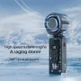 Tevorex Portable USB Rechargeable Handheld Fan with LED Light Refrigeration Foldable 100 Gear High-speed Desktop Outdoor Turbo Fan