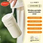 Bear Portable Blender Cup 300ml Hot & Cold Insulated Smoothie Juicer Cup 10-Blade Ice Crushing USB Rechargeable for Travel & Home