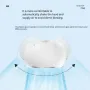 Portable Shaking Head Fan USB Charging High-Speed Turbo Portable Quiet Mini Smart Electric Fan for Home Office Dormitory