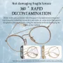 580mL High Frequency Household Ultrasonic Cleaning Machine for Glasses Braces Watch Dentures Jewelry Necklace Cleaning