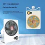 USB Desktop Fan Wall-Mounted High Wind Power 100-speed Adjustment USB Electric Fan 180° Adjustable Angle