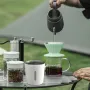 HiBREW 240ml Portable Hanging Ear Style Coffee Thermal Mug Foldable Filter Stainless Steel Double Wall Vacuum Insulated Coffee Cup