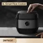 Zemkon 3L Smart Rice Cooker Multifunctional Household Healthy Low Sugar Kitchen Dormitory Cooking With Inner Pot Multi-Purpose Pot Portable Steamer