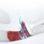 Electric Toilet Brush IPX7 Waterproof TPR Material No Stains No Dead Corner Cleaning Large Battery Capacity Wall-mountable for Washroom Clean