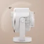 Desk Fan Air Circulator Quiet Operating Fan, Wall Ceiling Fan Battery Operated Fan with USB, Portable Fan Rechargeable Fan for Office & Living Room & Outdoor
