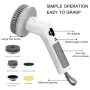 Multifunctional Electric Cleaning Brush Long Handle Retractable Household 2 Mode Rotating Speed Bathroom Brush Floor Tile Bathtub Brush