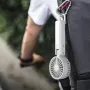 2000mAh USB Mini Fan Double Blade 180° Adjustable Handheld Fan Dual Motor 4 Wind Speed Foldable Neck Hanging Small Fan