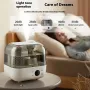 Bear 5L Household Intelligent Constant Humidity Desktop Humidifier Translucent Large Capacity Air Humidifier Intelligent Constant Temperature Low Noise