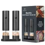 Electric Grinder USB Charging Electric Pepper Grinder Black Peppercorns Sea Salt Grinder Adjustable Coarseness Large Capacity Automatic Spice Grinder Kitchen Cooking Tool