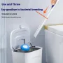 Automatic Chuck Open Cover Disposable Toilet Brush Household 360° Angle Wall Hanging With Cleaning Tablets Toilet Cleaner