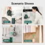 Portable Air Purifier LED Digital Display Wireless Odor Removal Negative Ion Generator for Car and Home