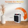 800W Wall-Mounted Electric Space Heater with Remote Ceramic Heating LED Display 12-Hour Timer Adjustable Thermostat Energy Efficient for Home and Office