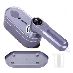 Smart Handheld Mini Garment Steamer Travel Clothes Powerful Handheld Steam Ironing Machine Fast Heating with Digital Display 180° Rotatable Clothes Ironing