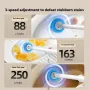 Tevorex Electric Toilet Brush Wall-Mounted Household Toilet Cleaning Brush Disposable Head Replacement Bathroom Cleaning Tool