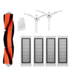 8pcs HEPA Filter with Main Brushes and Side Brushes for S50 Mi Robot Vacuum Cleaner