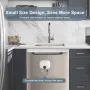 Briwellna P32 Tankless Water Heater 110V/220V On-Demand Hot Water Compact Size Smart Protection for Kitchen,Bathroom,Balcony
