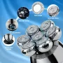 5 in 1 Men's Electric Shaver With 7 Blades LCD Display Razor USB Rechargeable Shaver Nose Hair Trimmer Facial Cleaning Brush Set