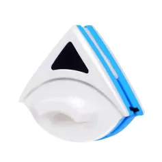 Magnetic Window Cleaner Brush Double-Sided Glass Netwayaj Zouti Strong Magnet Rope Rope Wouj Blue ABS PP 3-8mm Glass Epesè Segondè-Rise Kay Windows