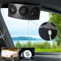 2-Speed Car Exhaust Fan 3-Head Cooling Fan Car Air Purifier Radiator Fan Window Vent Cool Ventilation Cooling Fan for Eliminating Odors Reducing Temperature with Exhaust Deodorizing Function