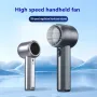 GF02 199 Gears High Speed Handheld Fan Portable Cooler Fans USB Rechargeable 3500mAh Electric Fan Mini Air Conditioner