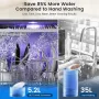 BLITZHOME® BH-6-CDW Portable Countertop Dishwasher With 5.2L Built-in Water Tank 9 Programs PTC Hot Air Drying 3D 360° 3 Spray Arms Water-Saving