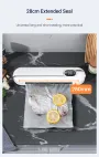 Automatic Vacuum Sealer Kitchen Vacuum Sealer Machine Household Food Bag Keep Food Fresh With10pcs Fresh-Keeping Bags