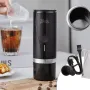 Bincoo Portable Coffee Machine Electric Cordless Espresso Machine Coffee Maker 1800mAh Battery for Car Travel Camping Outdoor Sport