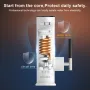 3200W Instant Electric Water Heater Faucet IPX4 Waterproof Lever-Adjustable Temperature Control EU Plug for Kitchen Bathroom Rapid Heating