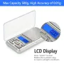 Portable Mini Pocket Electronic Kitchen Scale Digital Pocket Scale 500g Capacity High Precision Balance of 0.01g/0.1g Mini Electronic Grams Reloading Weight Scale Food Scale