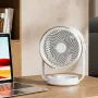 Desk Fan Air Circulator Quiet Operating Fan, Wall Ceiling Fan Battery Operated Fan with USB, Portable Fan Rechargeable Fan for Office & Living Room & Outdoor