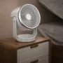 Desk Fan Air Circulator Quiet Operating Fan, Wall Ceiling Fan Battery Operated Fan with USB, Portable Fan Rechargeable Fan for Office & Living Room & Outdoor
