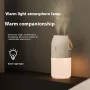 Vissko Taşınabilir Gece Lambası Nemlendirici USB Şarj Edilebilir Çift Sisli Hava Nemlendirici 300ml Soğuk Sis Difüzörü Araba Hava Temizleyici Mini Hava Tazeleyici