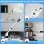 Adjustable Electric Cleaning Brush Multi-Brush Handheld Electric Cleaning Brush Kitchen Bathroom Gap Brush Multi-Function Rotary Mop