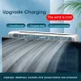 Clip-On Computer Fan Adjustable Angle USB Powered Office Desk Cooling Fan with Long Channel Wind Wheel Blue White Available