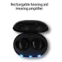 USB Rechargeable In-Canal Earphones Sound Amplifier Invisible Noise Reduction Earbuds For Elderly