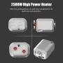 2500W High-Temperature High-Pressure Steam Cleaner 230V 901ml Capacity 4 Temperature Levels ABS Base for Kitchen Air Conditioner Cleaning