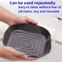 1 peça assadeira de silicone para fritadeira de ar, forno, frango frito, pizza, panela de silicone sem óleo, acessórios para fritadeira de ar