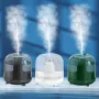Diffusore umidificatore per la casa con luce notturna a colori, compatibile con 500 ml di macchina per il raffreddamento ad aria a ultrasuoni in vetro