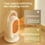 1200W Portable Desktop Electric Heater Small PTC Ceramic Heating Vertical High Power Bedroom Household Winter Heater 2 Speed Heating