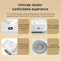 Double Head Desktop Oscillating Fan,360°Rotation USB Rechargeable 4000mAh Battery Powered Portable Automatic Rotating Table Fan 4 Gear Wind,For Home Office Wall Mounted Fan