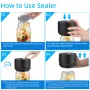 Electric Mason Jar Vacuum Sealer Kit Compatible with Wide-Mouth & Regular-Mouth Mason Jars Canning Vacuum Sealer for Food Storage Vacuum Sealer