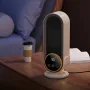 Chauffage électrique portable 1200 W avec télécommande et écran LED, ventilateur de bureau en céramique, chauffage à air chaud pour la maison et le bureau, pour l'hiver