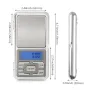 Portable Mini Pocket Electronic Kitchen Scale Digital Pocket Scale 500g Capacity High Precision Balance of 0.01g/0.1g Mini Electronic Grams Reloading Weight Scale Food Scale