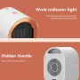 1200W Ceramic Space Heater Flame Retardant Compact Design Overheating Protection Portable Electric Heater for Desk Small Room Office Winter